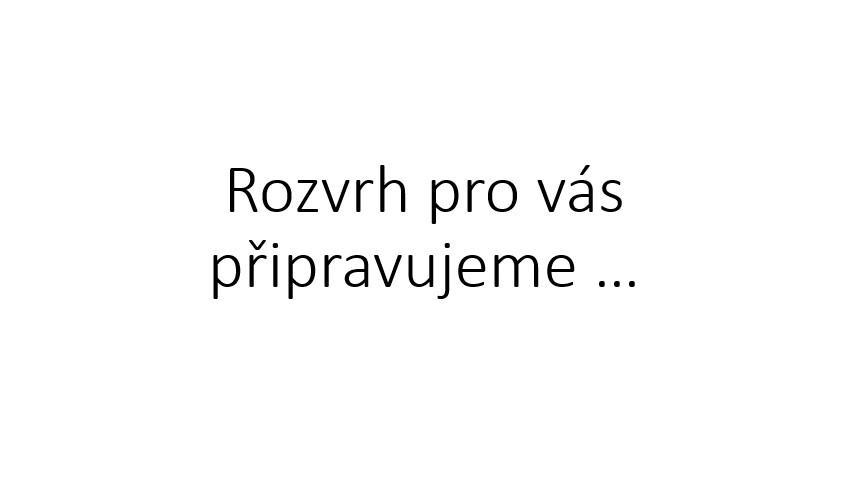 rozvrh IV. B