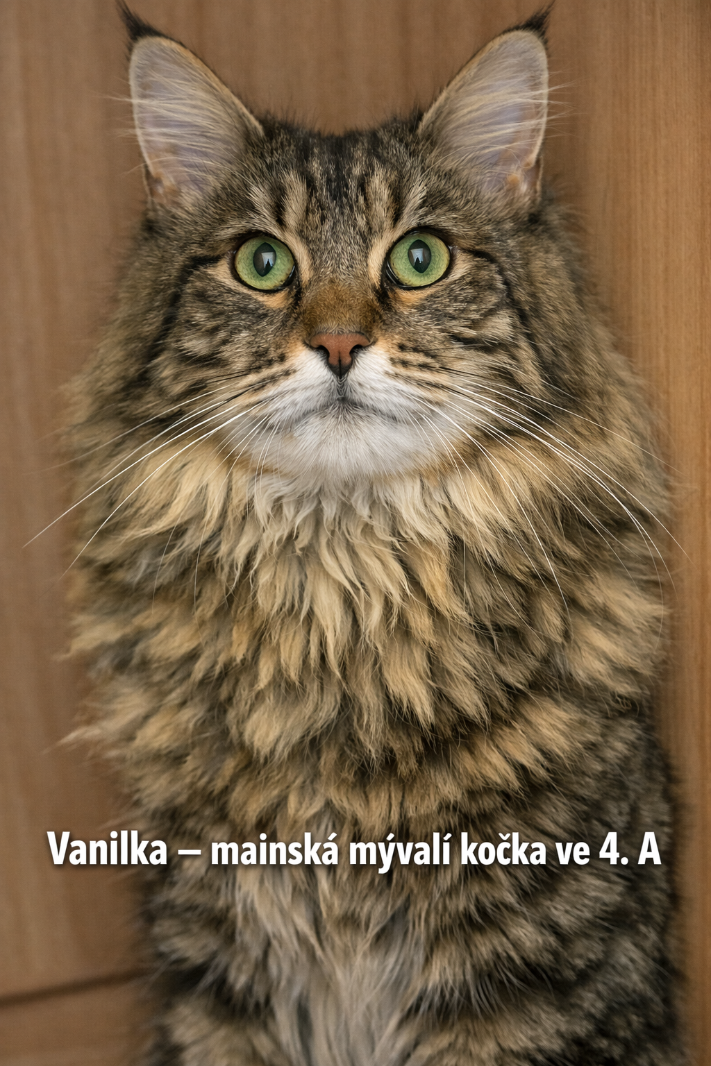 Mainská mývalí kočka ve 4. A : domácí mazlíček jako živá učebnice přírodovědy
